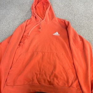 Adidas Men's Vibrant Orange Hoodie